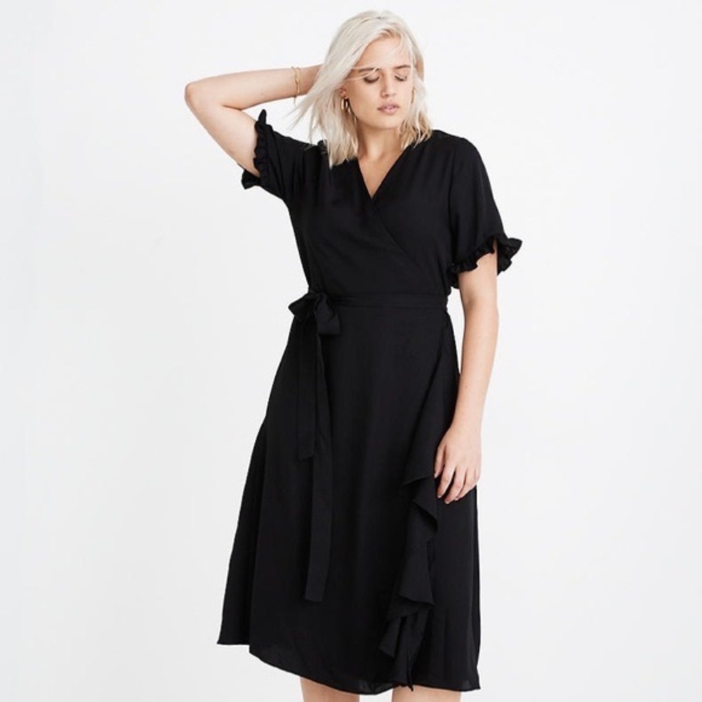 Madewell flutter wrap dress